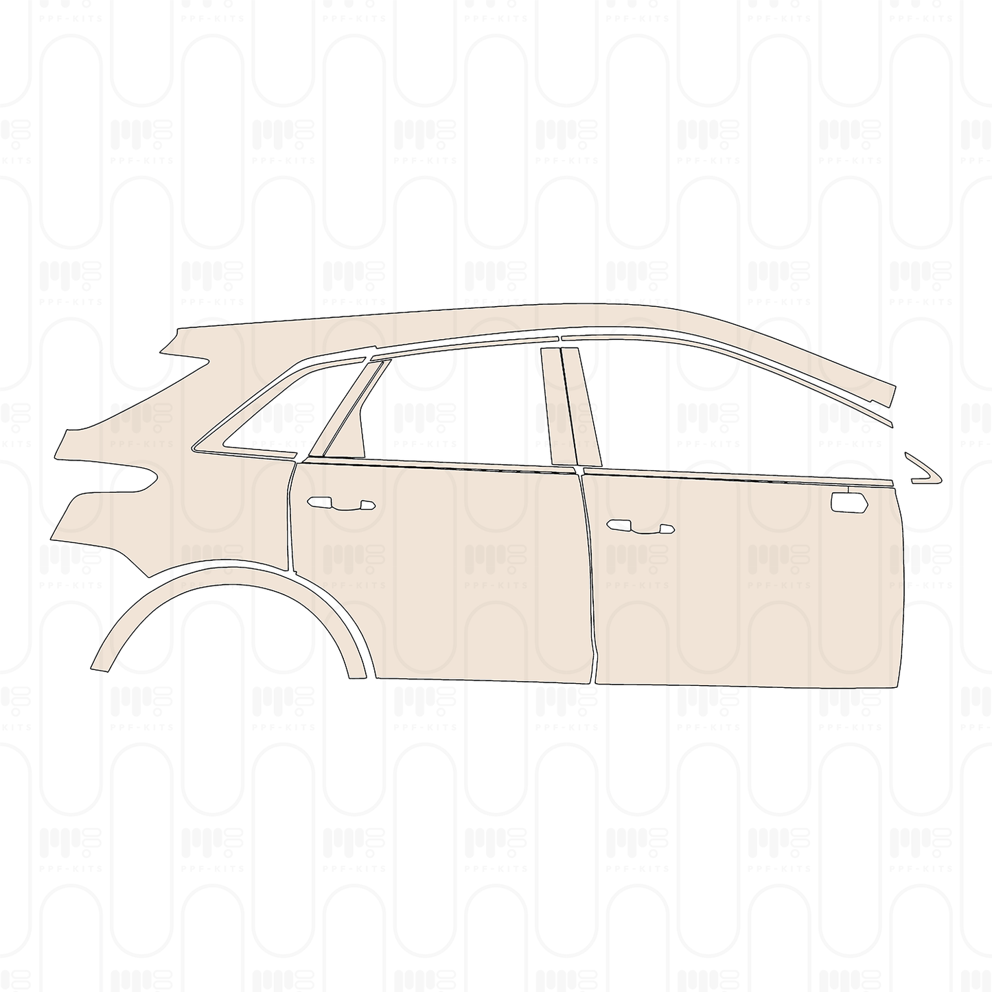 Voorgesneden PPF Cadillac XT5 (US) 2026