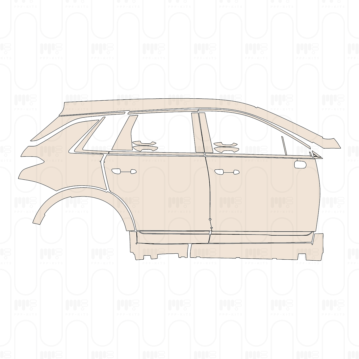 Voorgesneden PPF Cadillac XT5 (CN) 2025