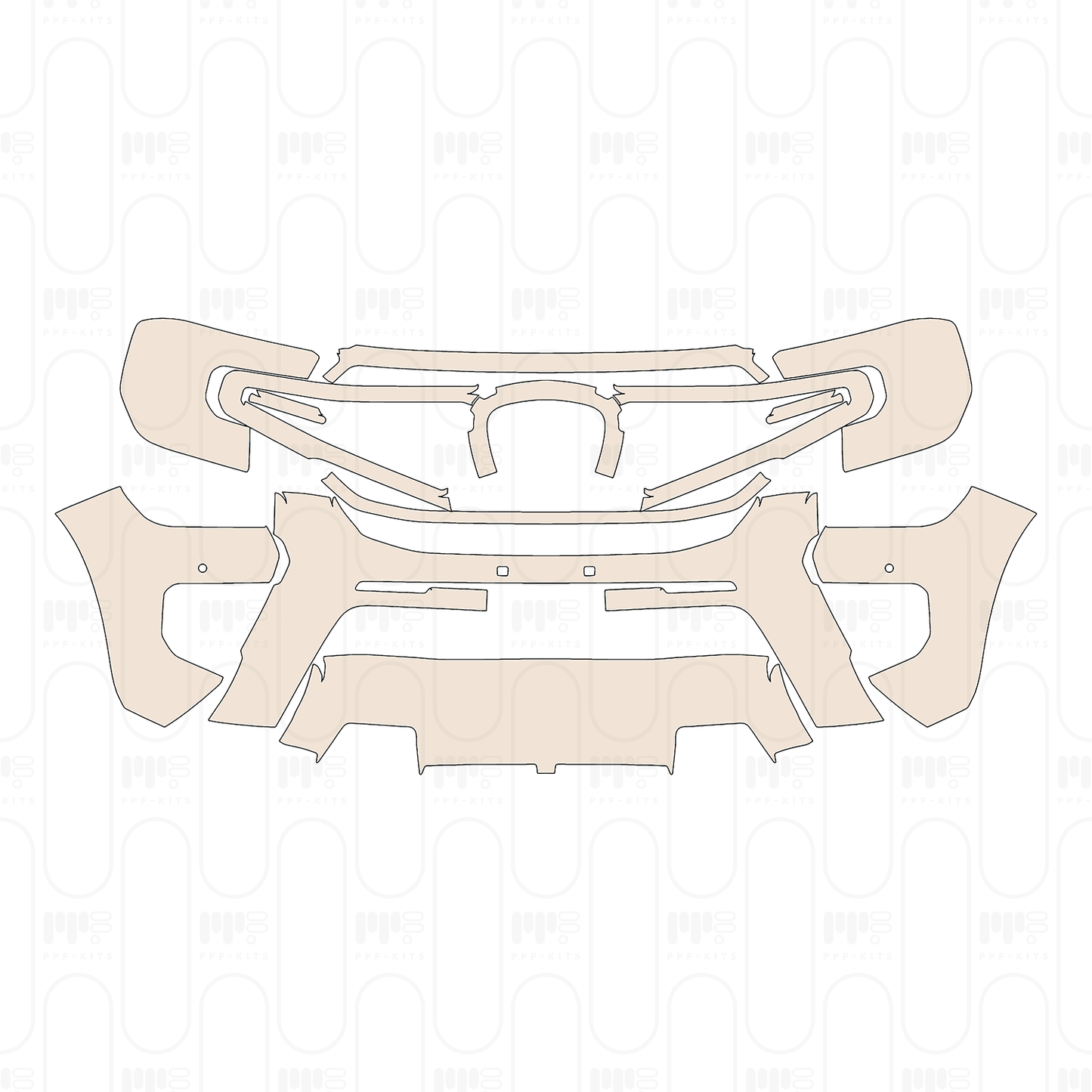 Voorgesneden PPF Ford Everest Wildtrak 2025