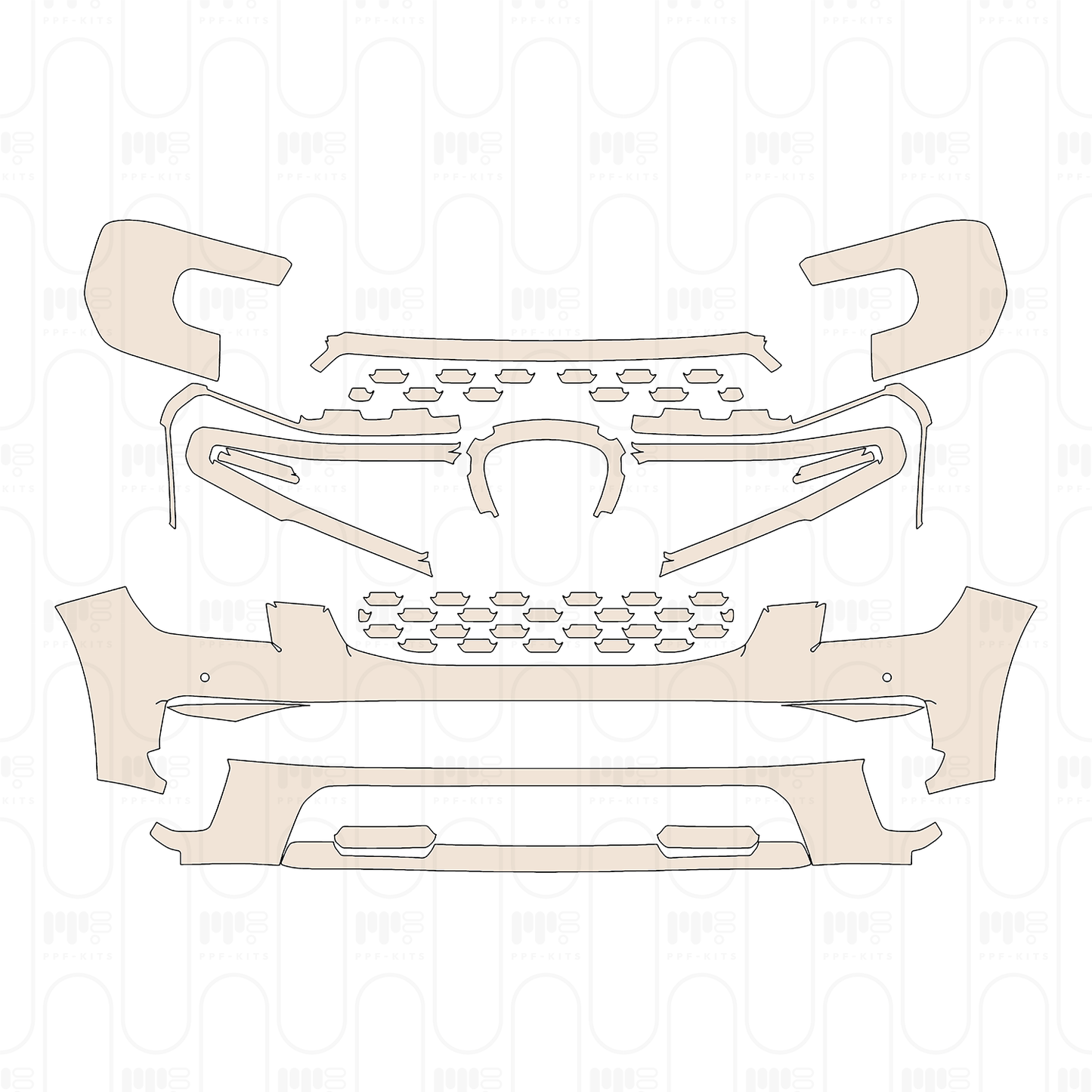 Voorgesneden PPF Ford Everest Sport 2025