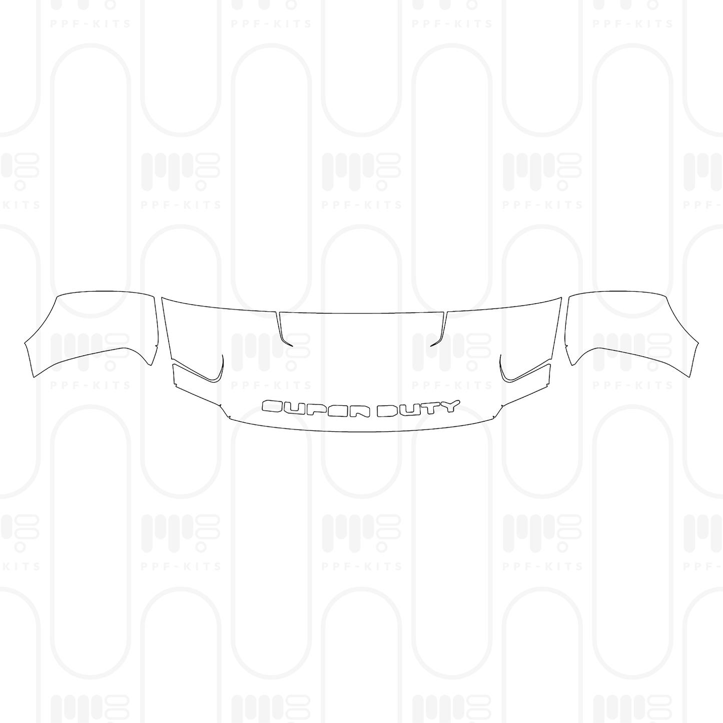 Voorgesneden PPF Ford Super Duty F-250 Crew Cab XLT 2025