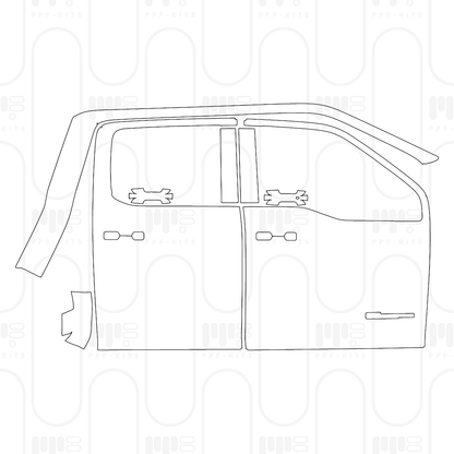 Voorgesneden PPF Ford Super Duty F-250 Crew Cab XLT 2025