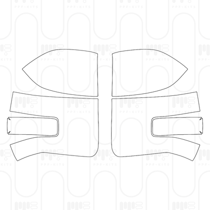 Voorgesneden PPF Ford Super Duty F-250 Crew Cab XLT 2025