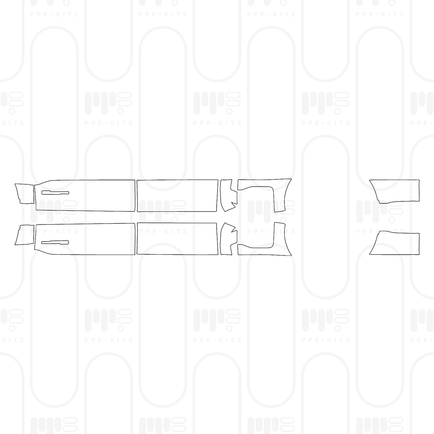 Voorgesneden PPF Ford Super Duty F-250 Crew Cab XLT 2025
