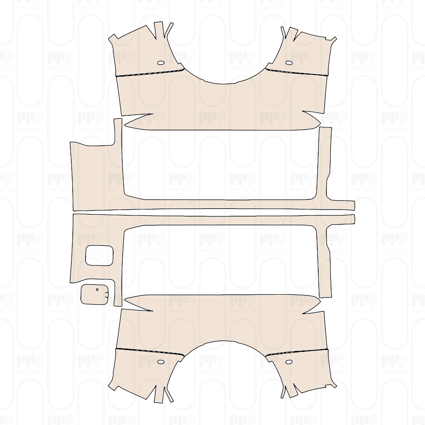 Voorgesneden PPF Ford Super Duty F-450 XL 2025