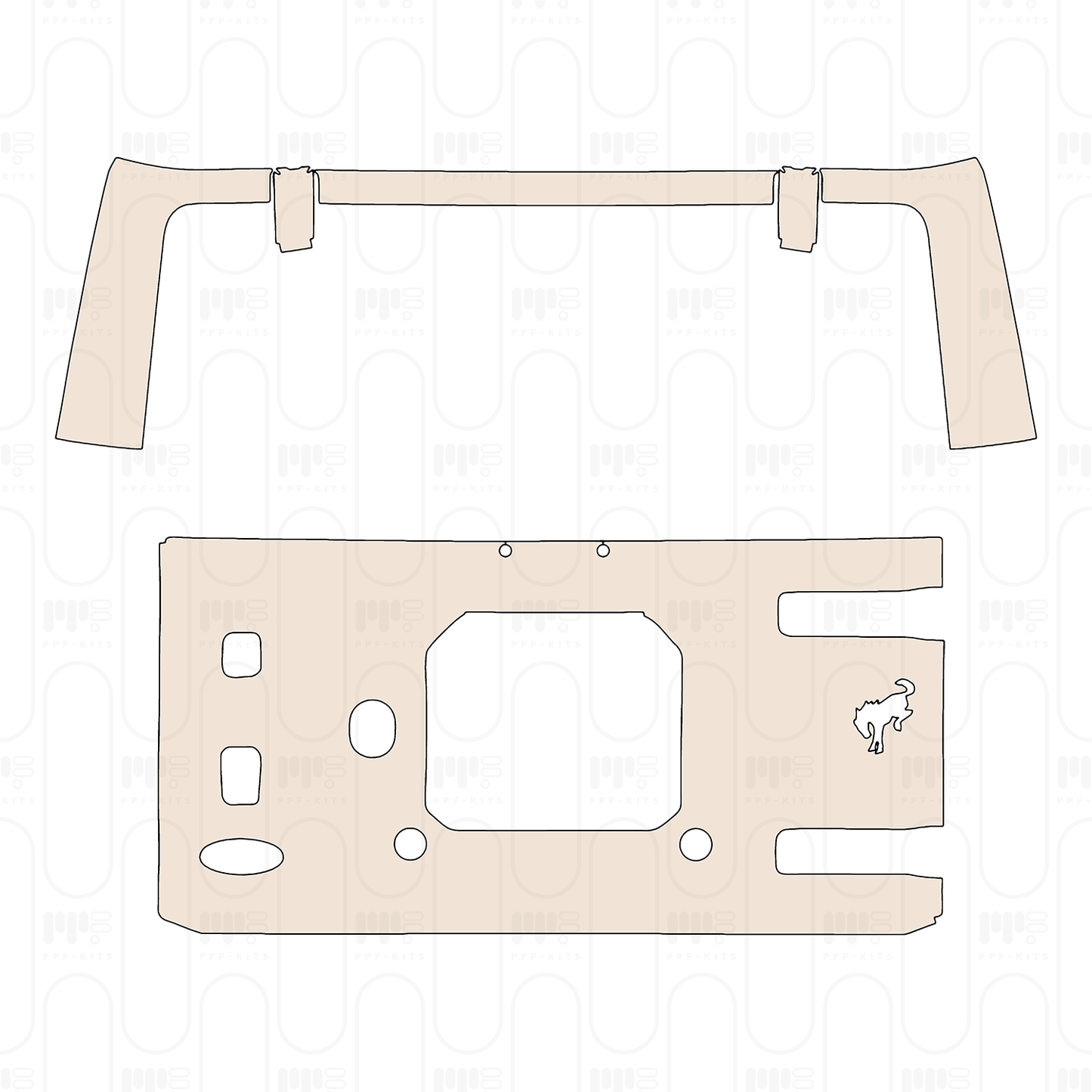 Voorgesneden PPF Ford Bronco 4 Door Big Bend 2025