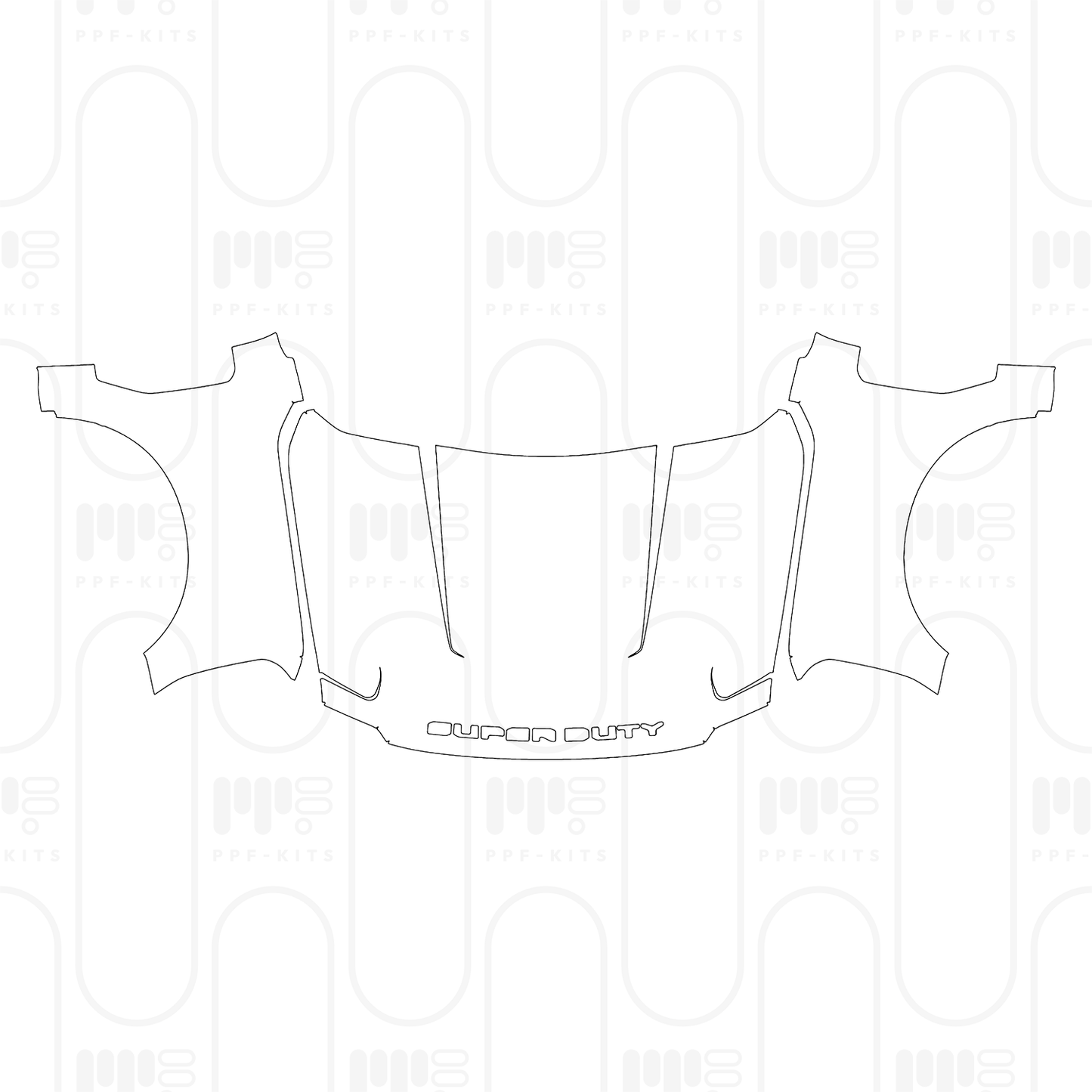 Voorgesneden PPF Ford Super Duty F-350 Crew Cab XLT 2026