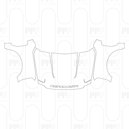 Voorgesneden PPF Ford Super Duty F-350 Crew Cab XLT 2026