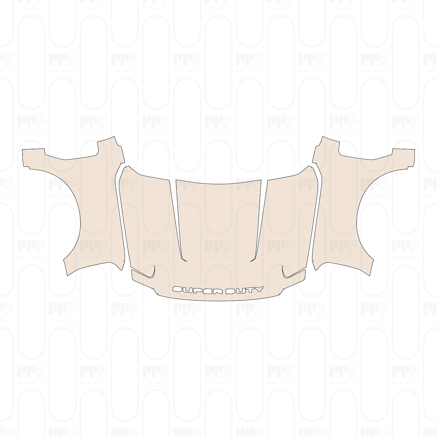 Voorgesneden PPF Ford Super Duty F-350 Crew Cab King Ranch 2025