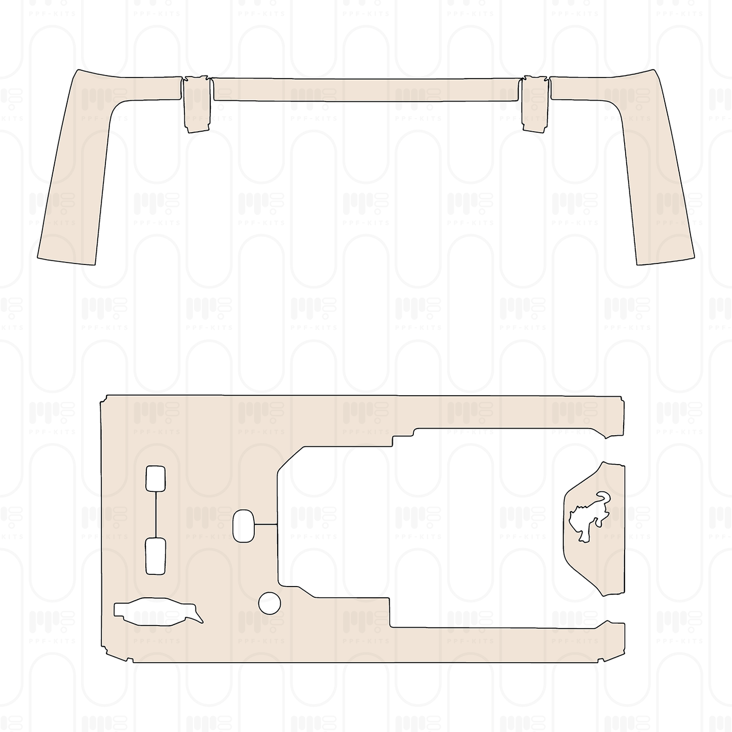 Voorgesneden PPF Ford Bronco 4 Door Raptor 2025