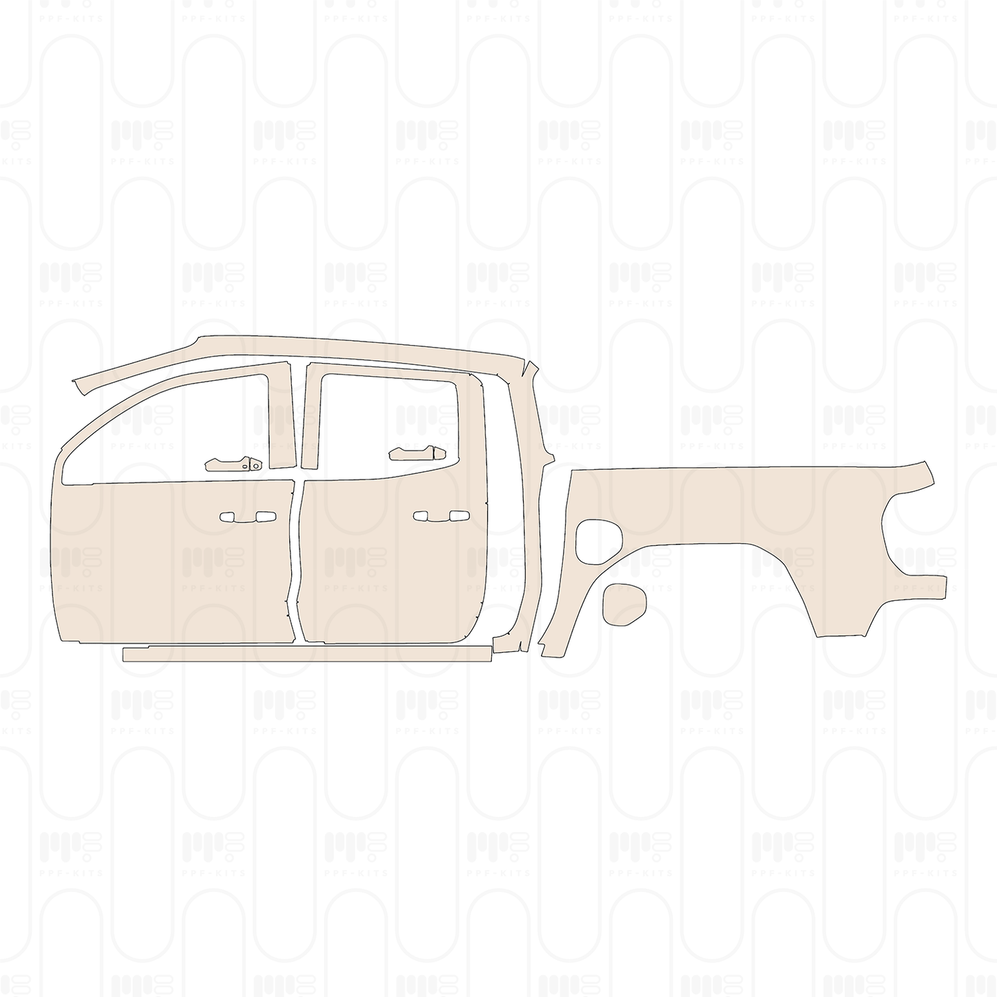 Voorgesneden PPF GMC Canyon AT4X 2026