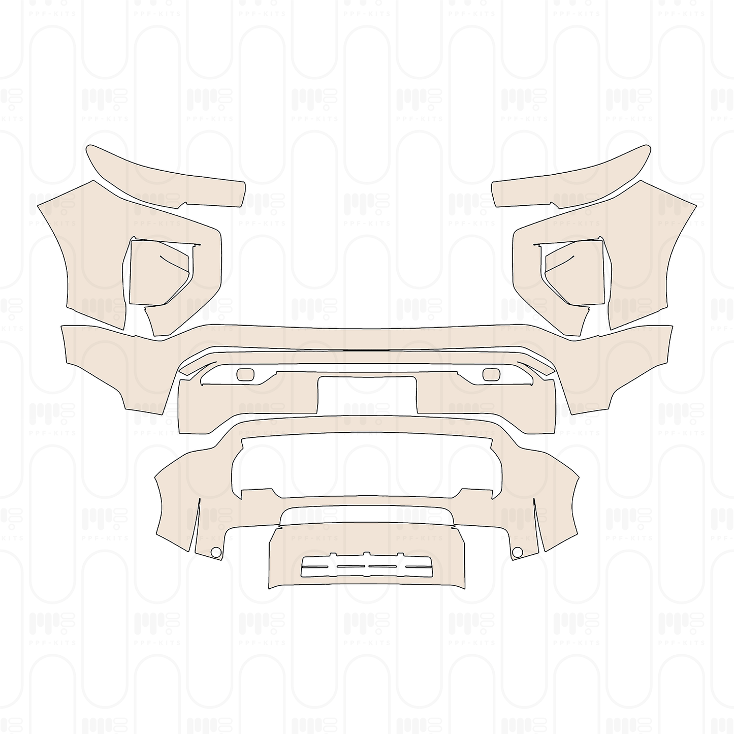 Voorgesneden PPF GMC Canyon AT4X 2026