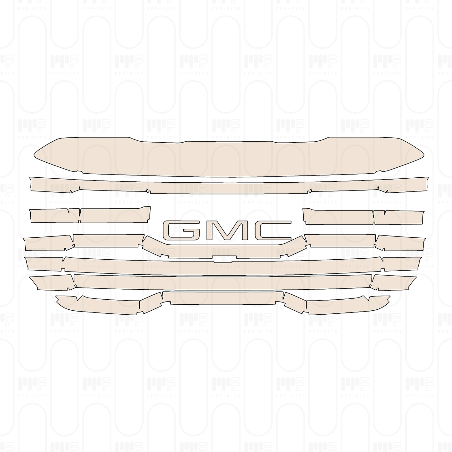 Voorgesneden PPF GMC Sierra 1500 Crew Cab AT4 2026
