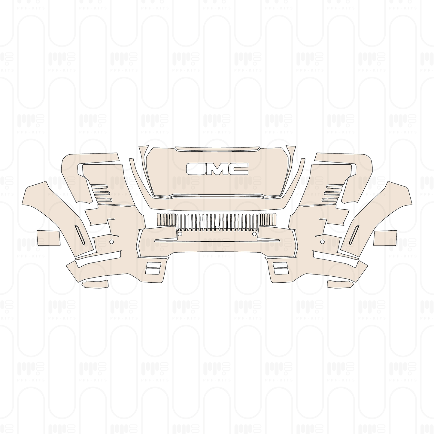 Voorgesneden PPF GMC Sierra EV Max Range Denali 2026
