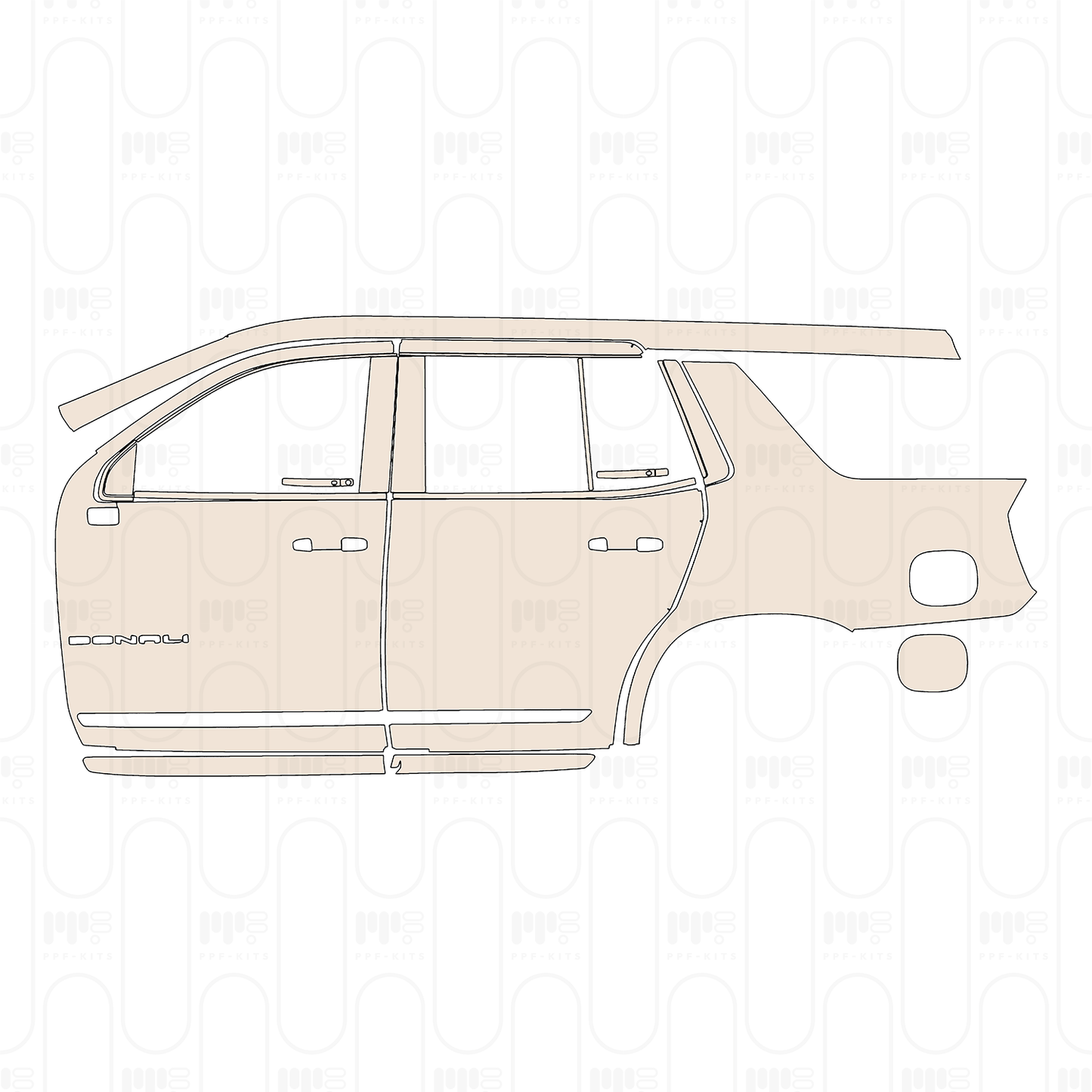 Voorgesneden PPF GMC Yukon Elevation 2026