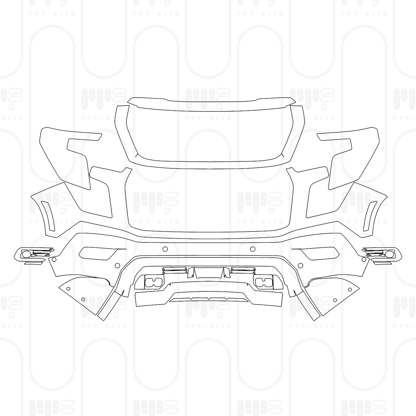 Voorgesneden PPF GMC Yukon AT4 2025