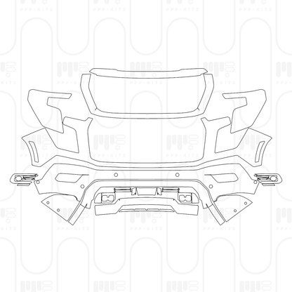 Voorgesneden PPF GMC Yukon AT4 2025