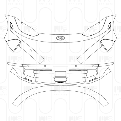 Voorgesneden PPF Hyundai IONIQ 6 (US) SE 2025
