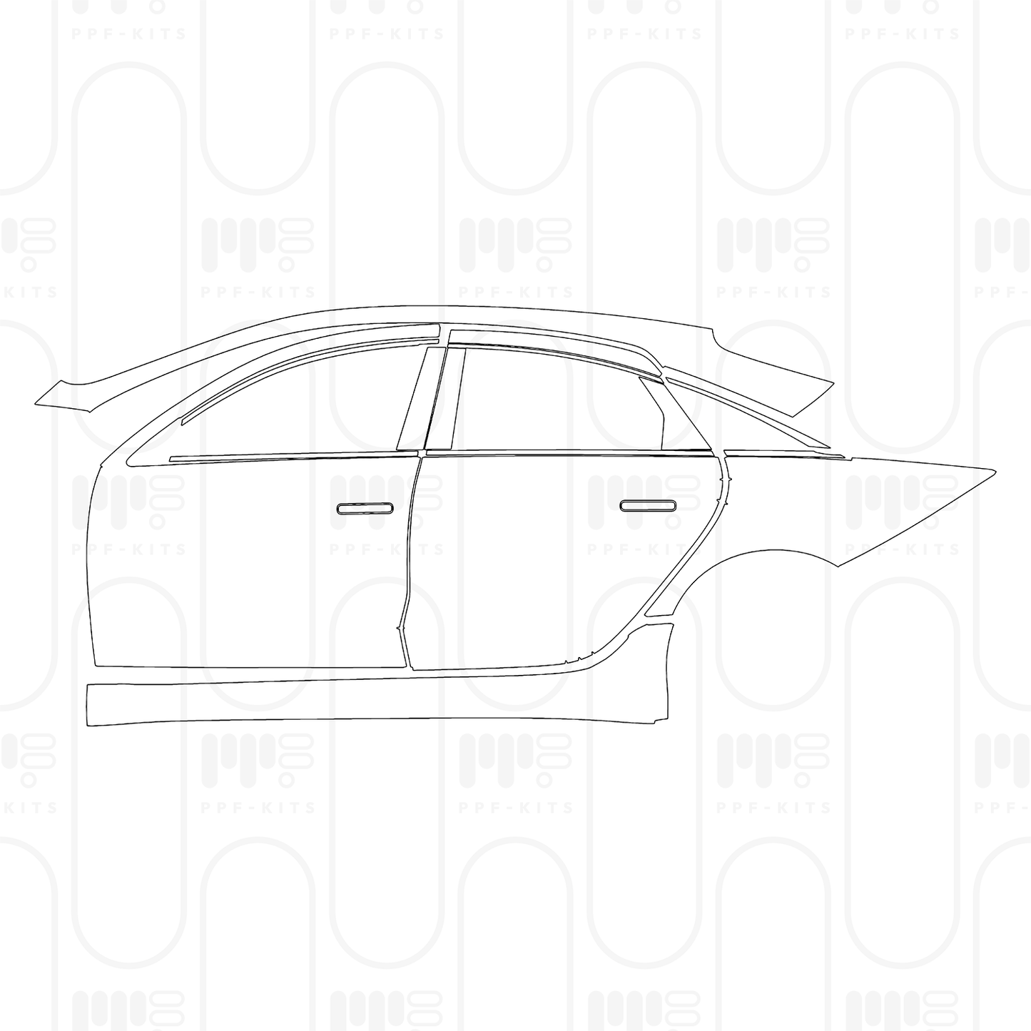 Voorgesneden PPF Hyundai IONIQ 6 (US) SE 2025