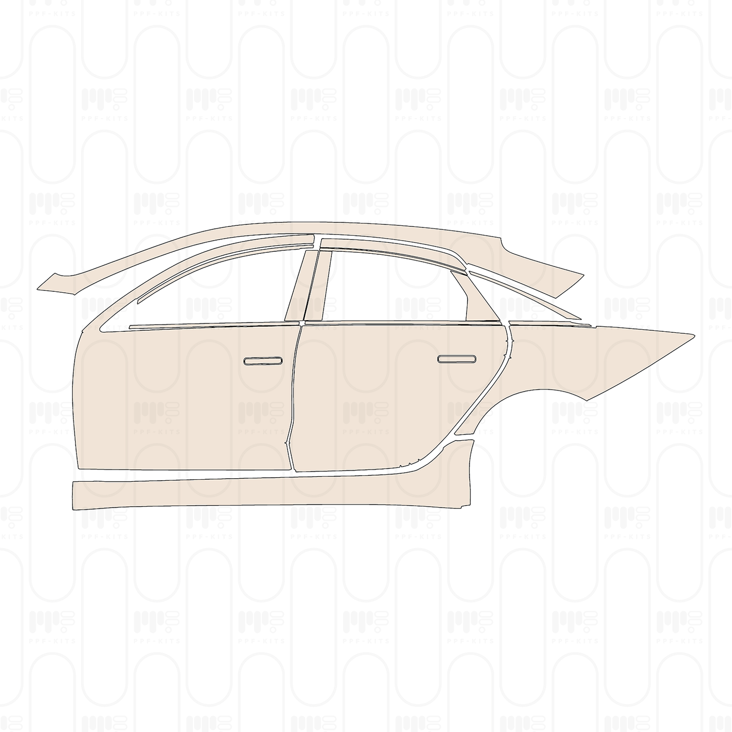 Voorgesneden PPF Hyundai IONIQ 6 (US) SE 2025