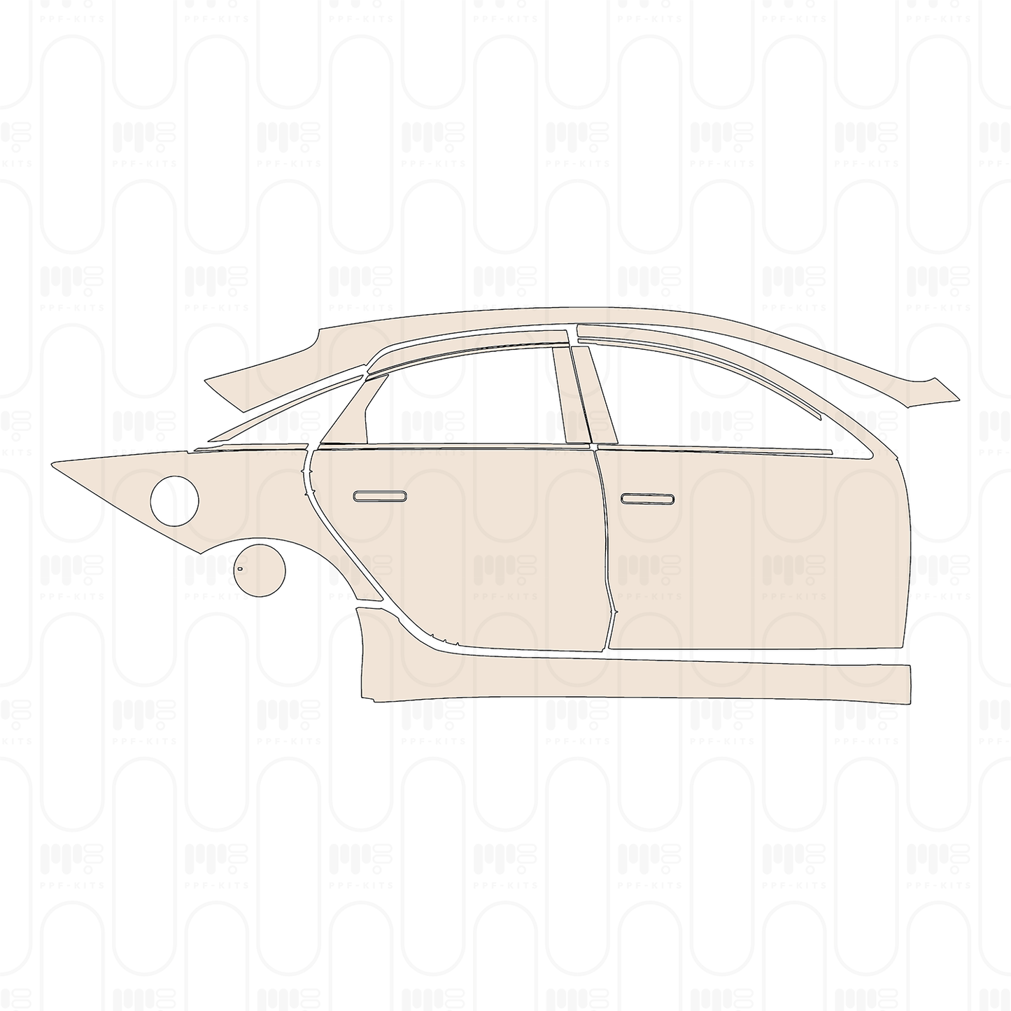 Voorgesneden PPF Hyundai IONIQ 6 (US) SE 2025
