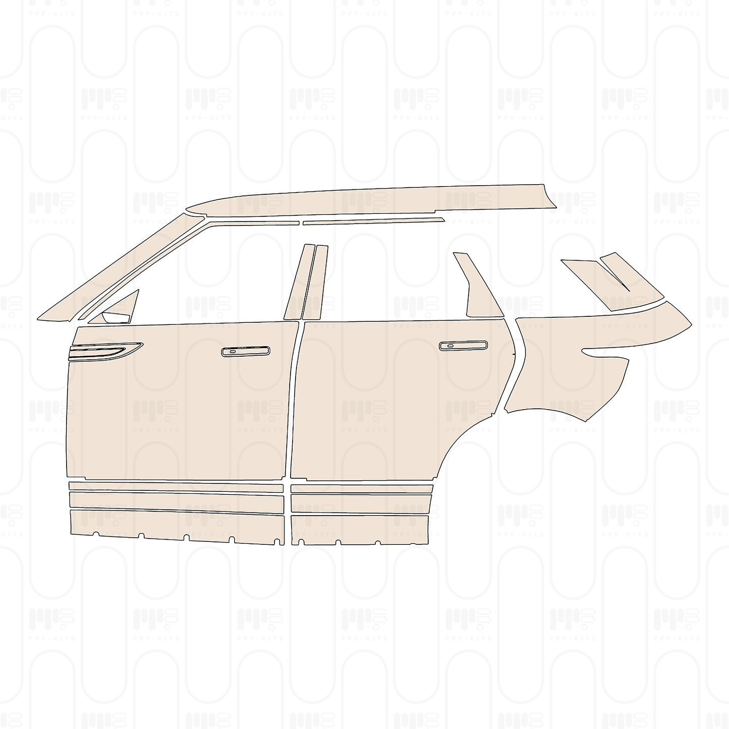 Voorgesneden PPF Land Rover Range Rover Evoque Standard Wheelbase Base 2026