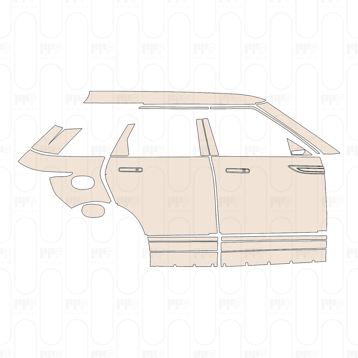 Voorgesneden PPF Land Rover Range Rover Evoque Standard Wheelbase R-Dynamic 2026