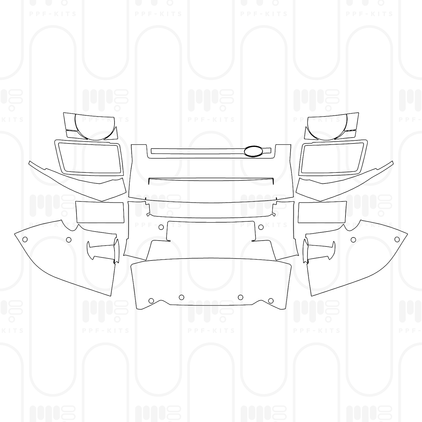 Voorgesneden PPF Land Rover Defender 110 X 2025