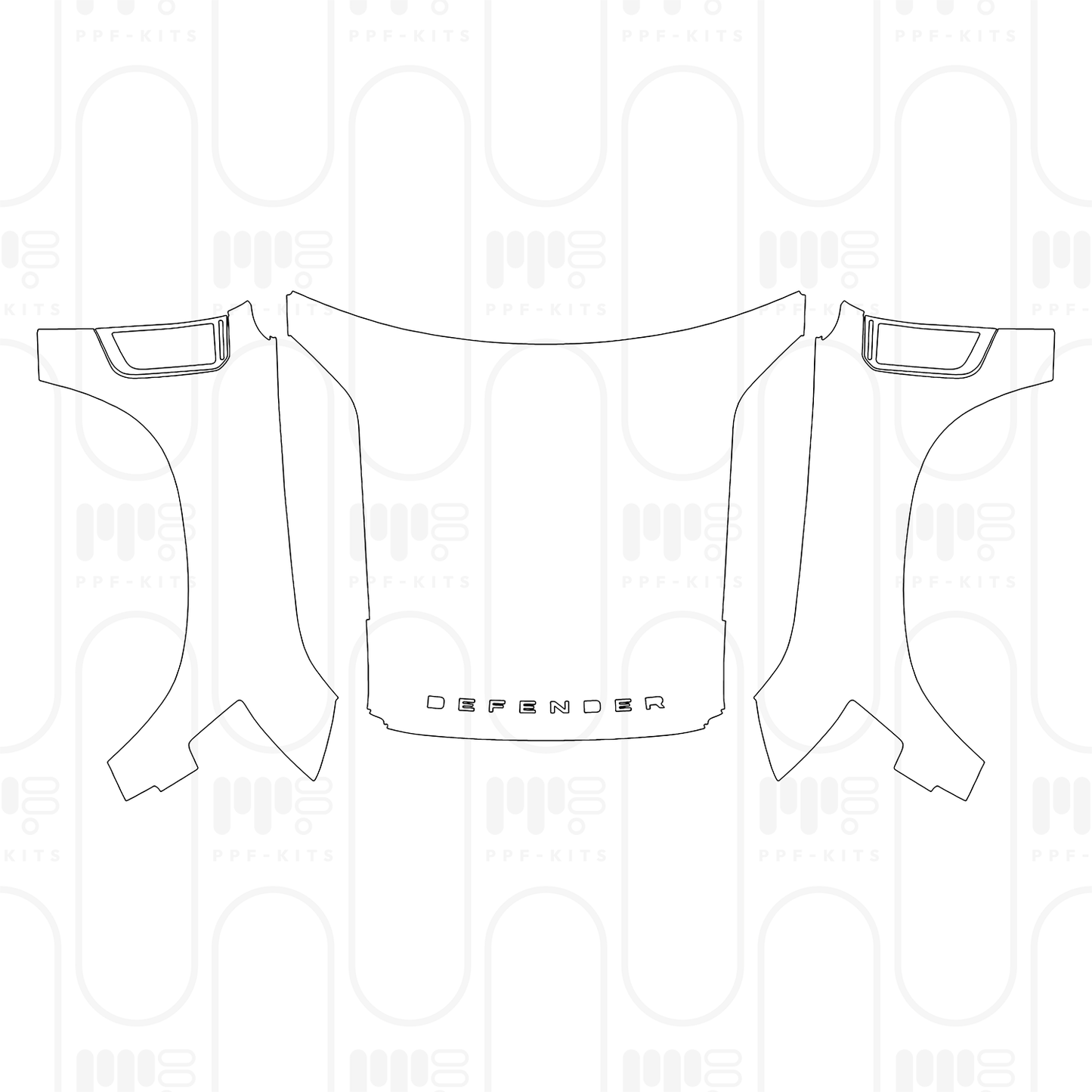 Voorgesneden PPF Land Rover Defender 110 X 2025