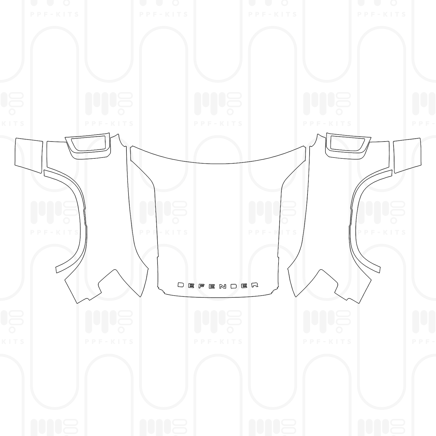 Voorgesneden PPF Land Rover Defender 110 X 2025