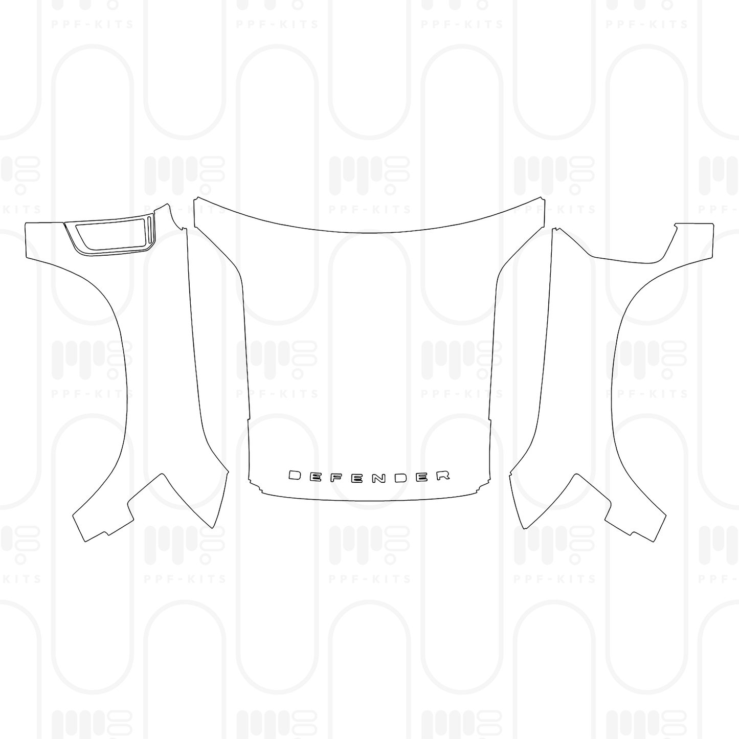 Voorgesneden PPF Land Rover Defender 110 X 2025