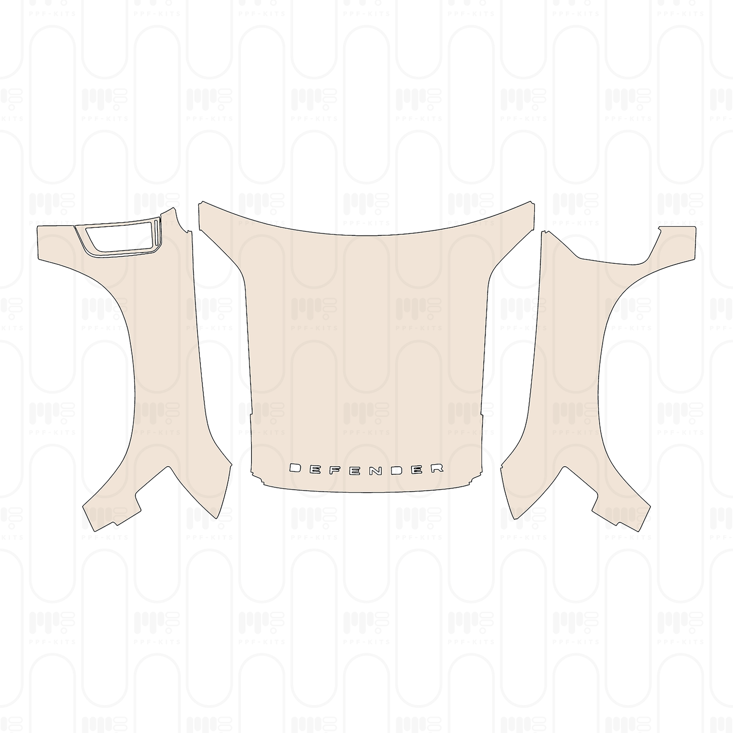 Voorgesneden PPF Land Rover Defender 110 V8 2026