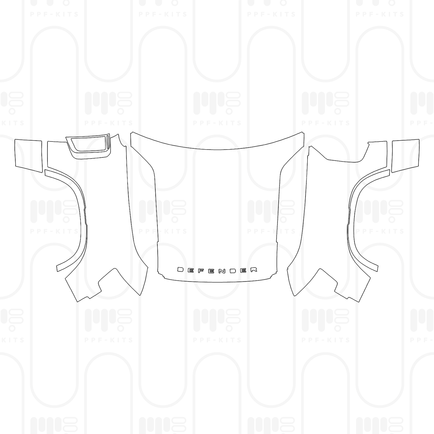 Voorgesneden PPF Land Rover Defender 110 X 2025