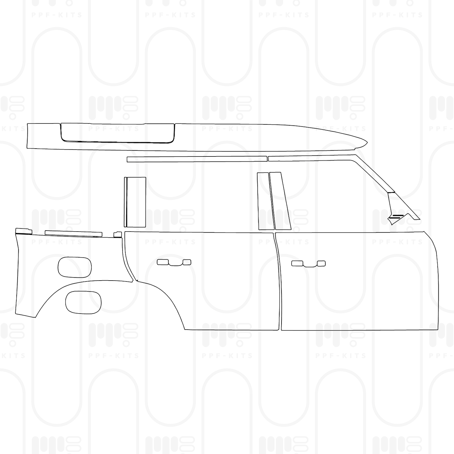Voorgesneden PPF Land Rover Defender 110 X 2025