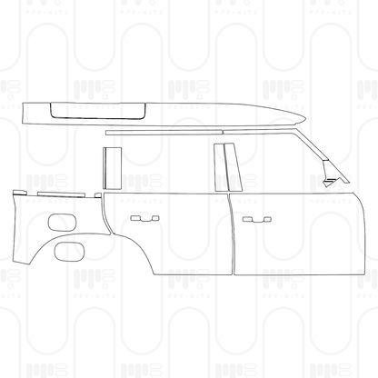 Voorgesneden PPF Land Rover Defender 110 X 2025