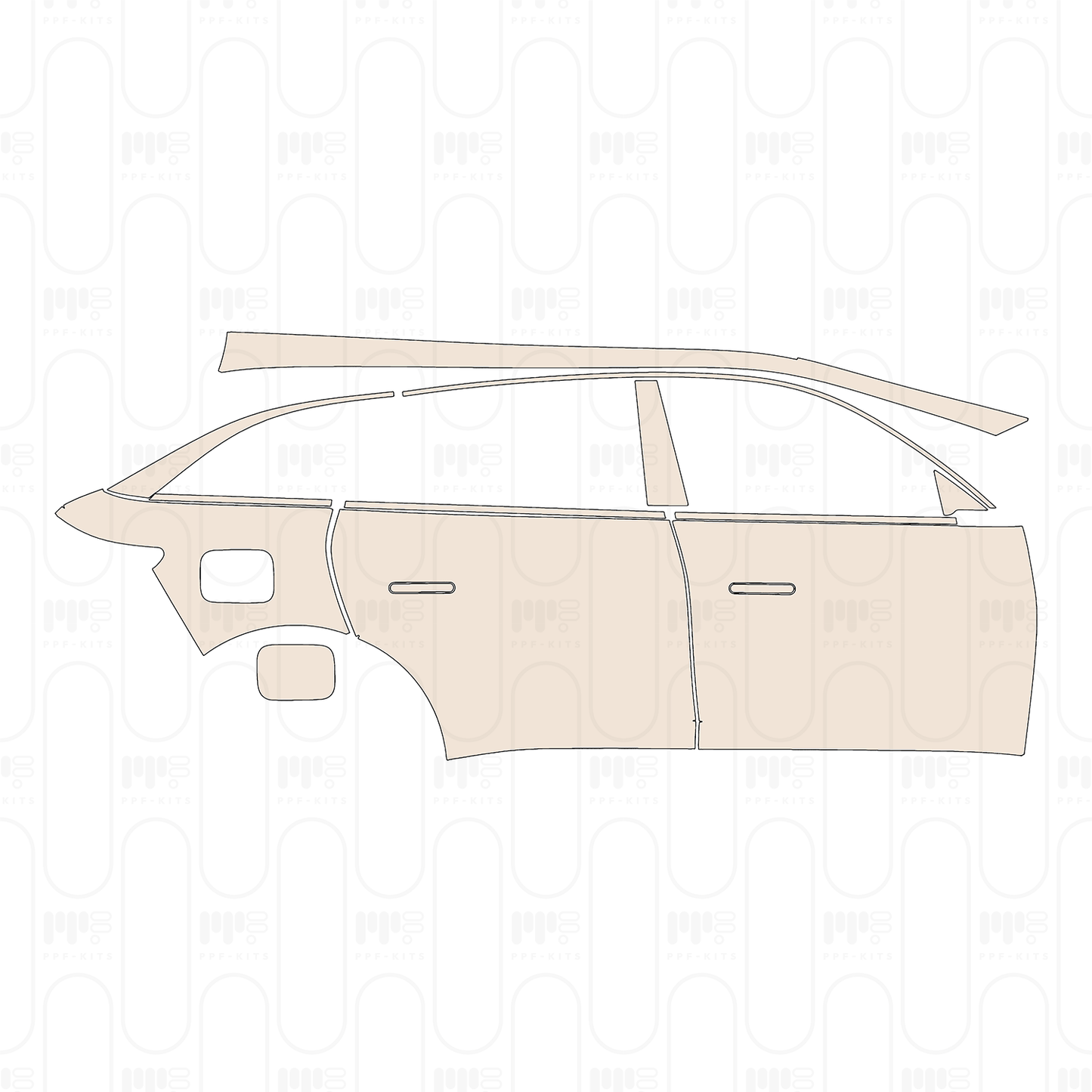 (right) Door+Rear Fender+Side Skirt