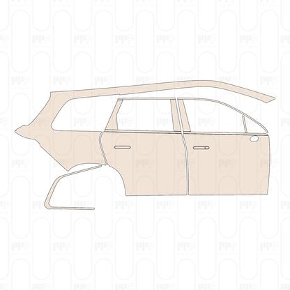 (right) Door+Rear Fender+Side Skirt without petrol cap on rear Fender