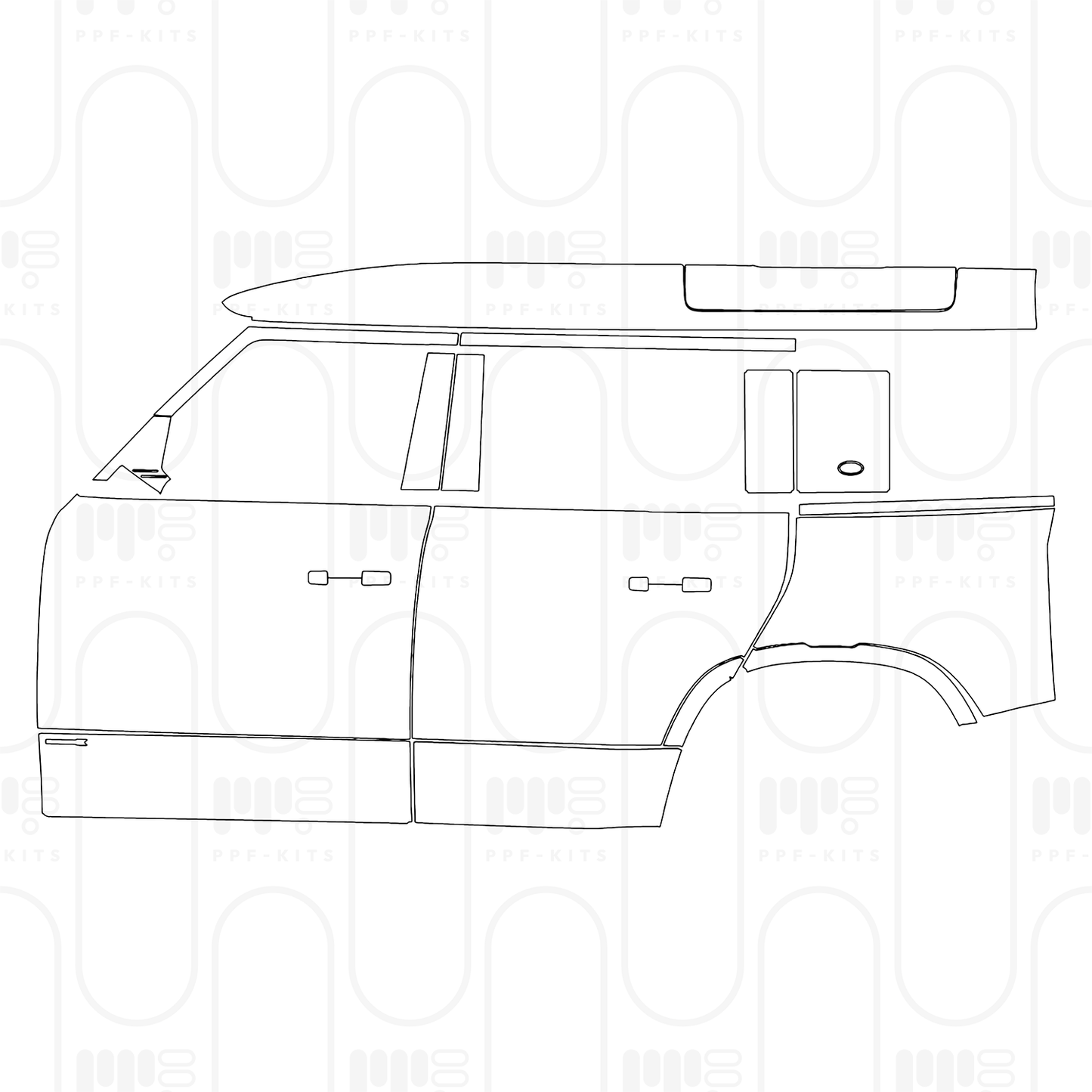 Voorgesneden PPF Land Rover Defender 110 X 2025
