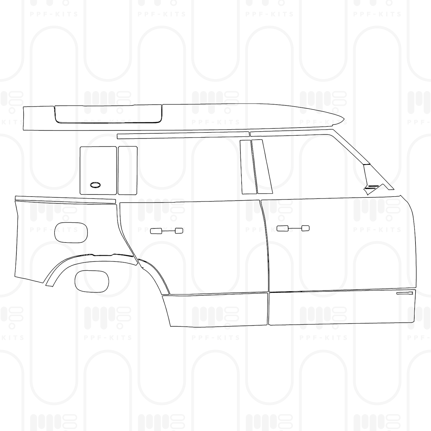 Voorgesneden PPF Land Rover Defender 110 X 2025