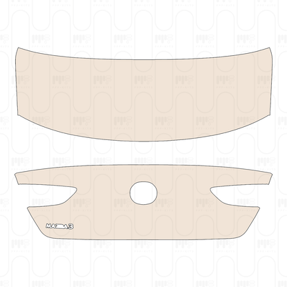 Trunk Lid with "MAZDA3" Emblem