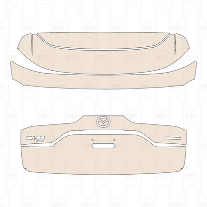 Trunk Lid with "CX-90 AWD" Emblems
