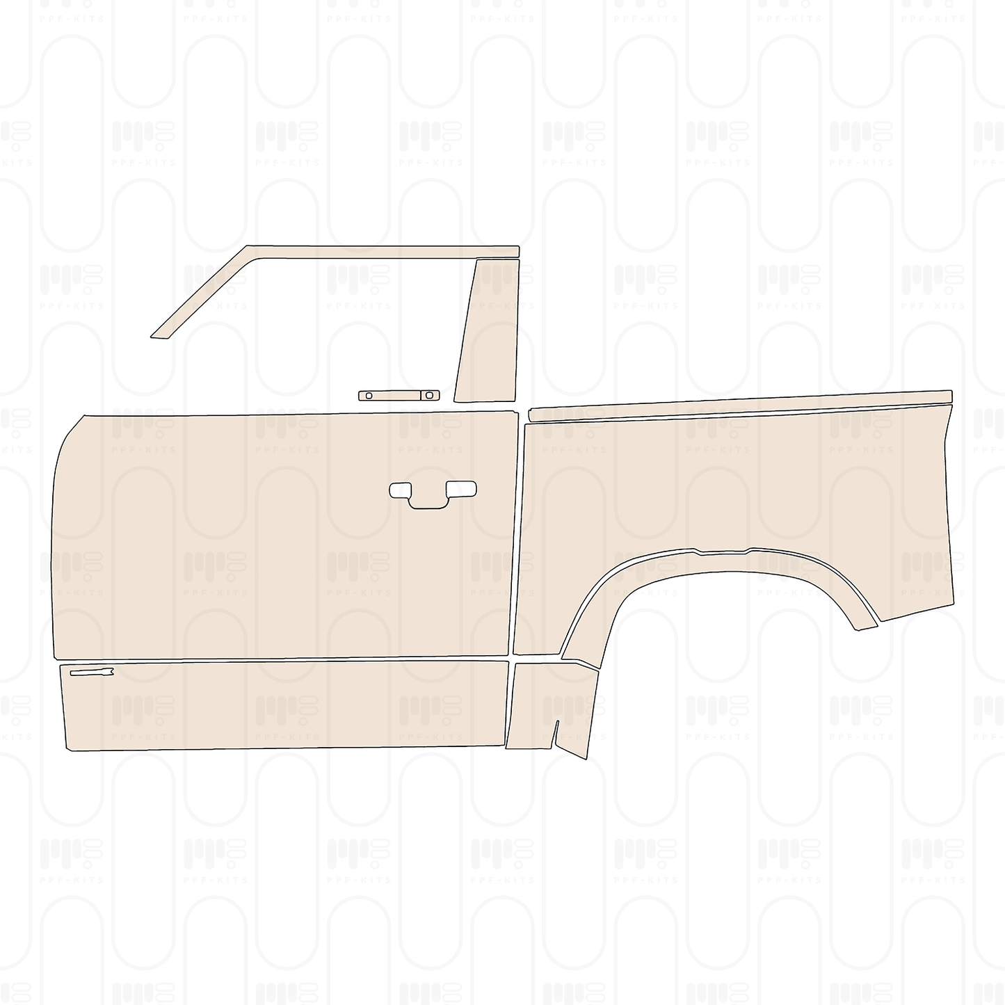 Voorgesneden PPF Land Rover Defender 90 X 2025