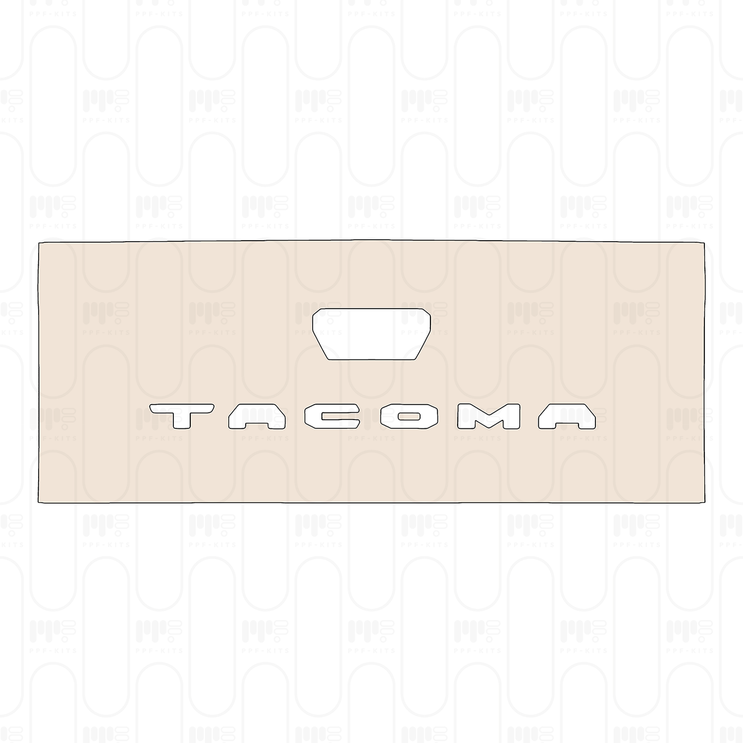 Trunk Lid with "TACOMA" Emblem