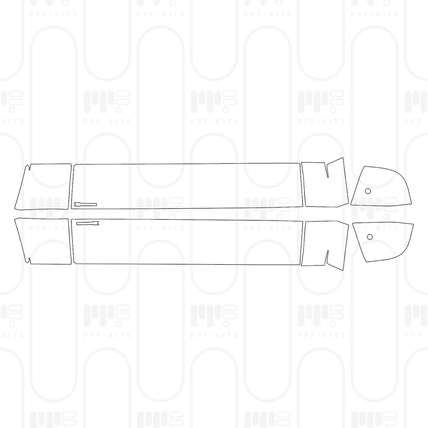 Voorgesneden PPF Land Rover Defender 90 X 2025