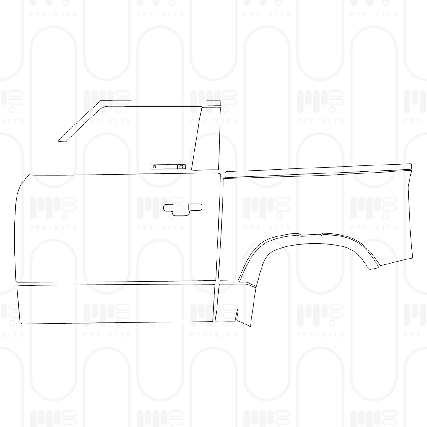 Voorgesneden PPF Land Rover Defender 90 X-Dynamic 2025