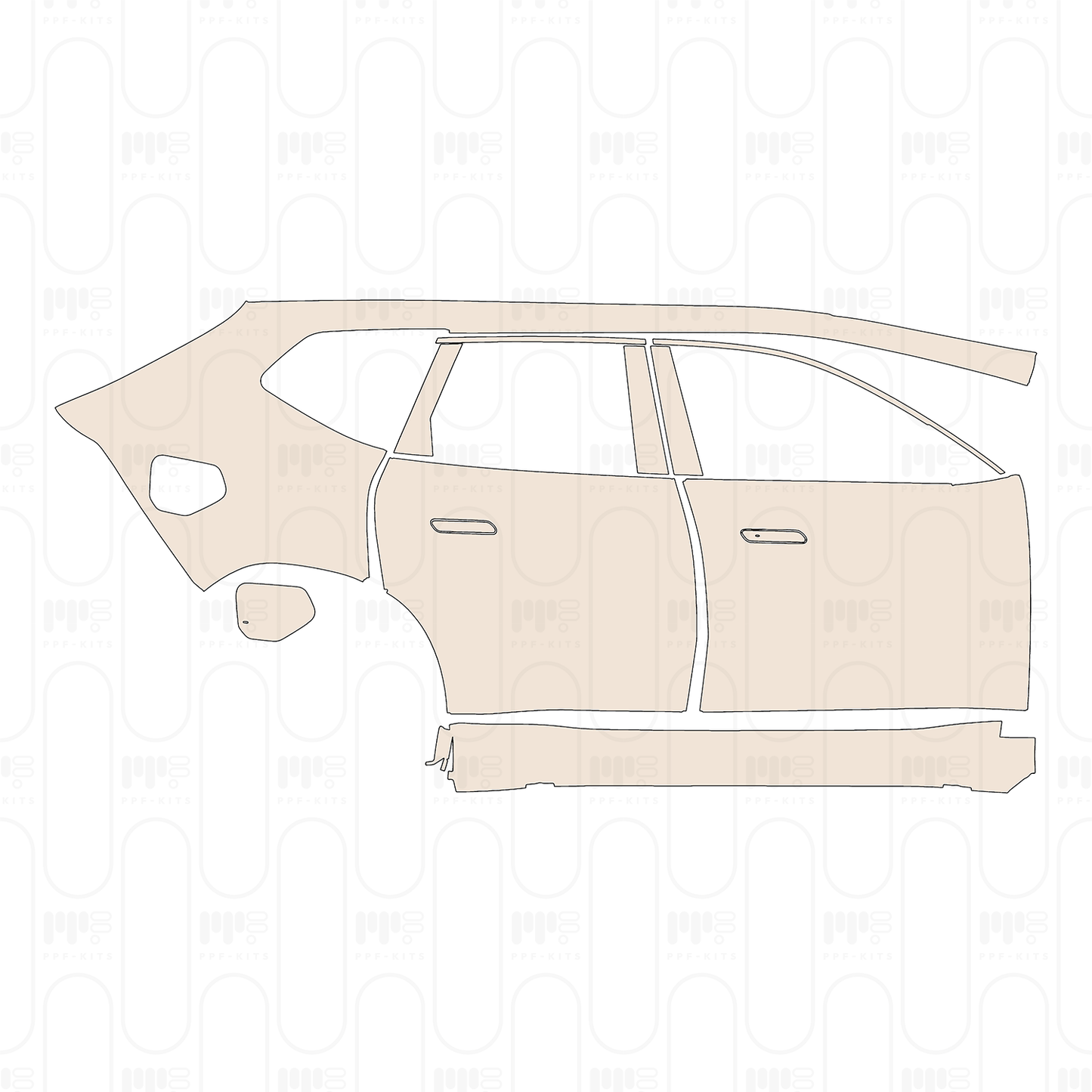 (right) Door+Side Skirt