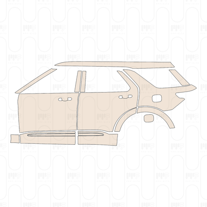 (left) Door+Side Skirt+Rear Fender