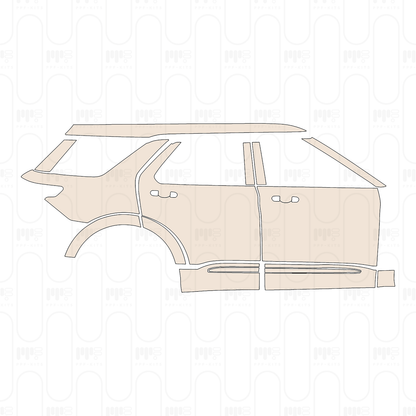 (right) Door+Side Skirt+Rear Fender