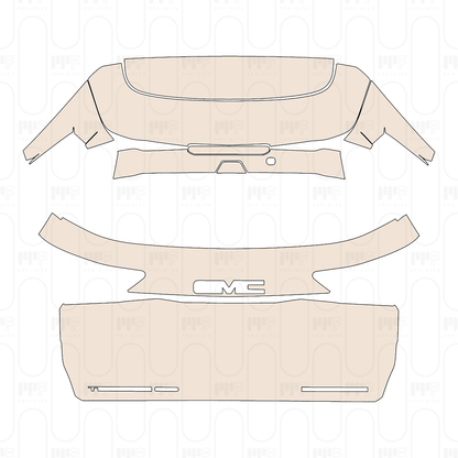 Trunk Lid with "TERRAIN" & "FWD" & "ELEVATION" Emblems