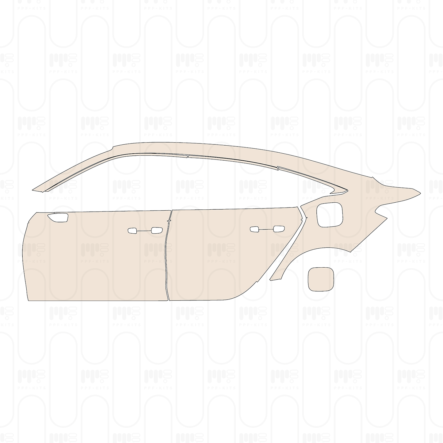 (left) Door+Rear Fender+Side Skirt